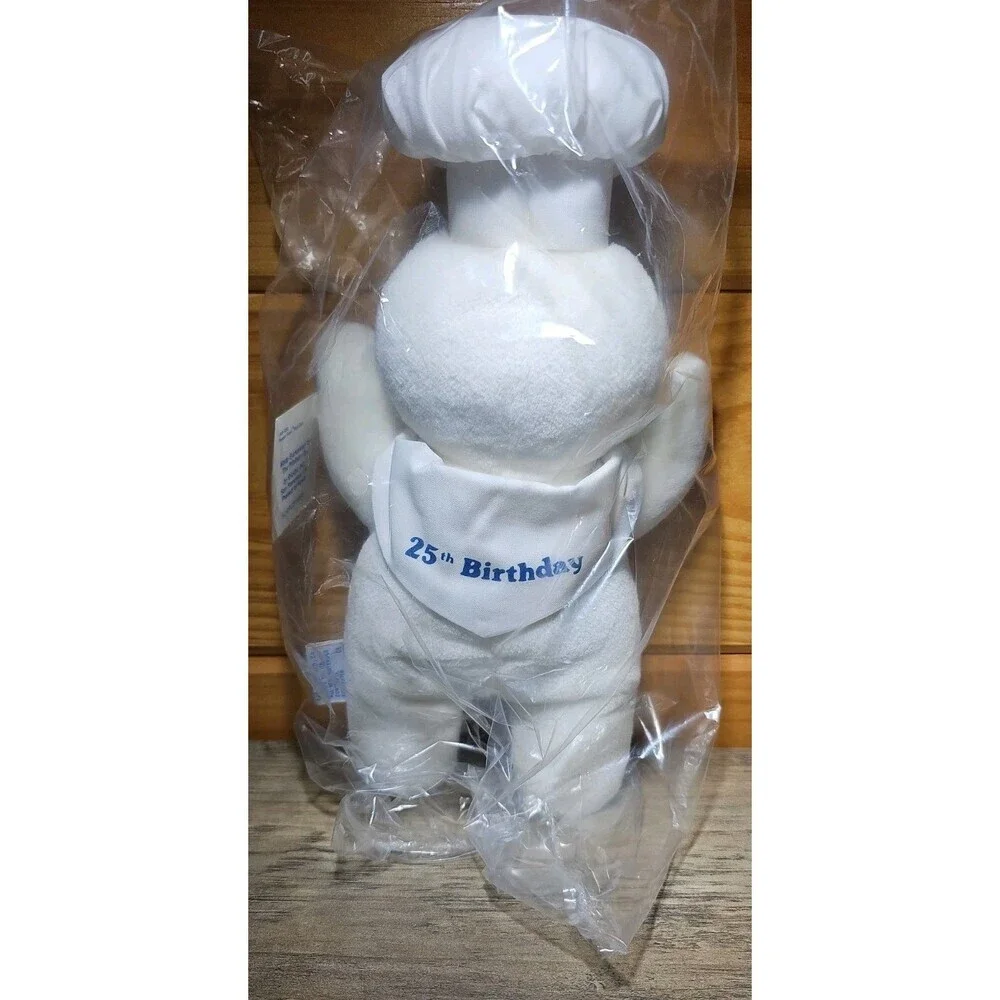 1990 Pillsbury Doughboy Vintage 25th Anniversary Plush Doll Made In Korea 1990